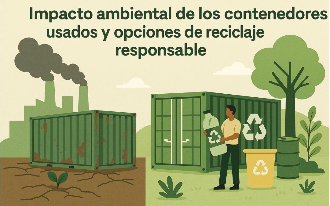 Impacto ambiental de los contenedores usados y opciones de reciclaje responsable