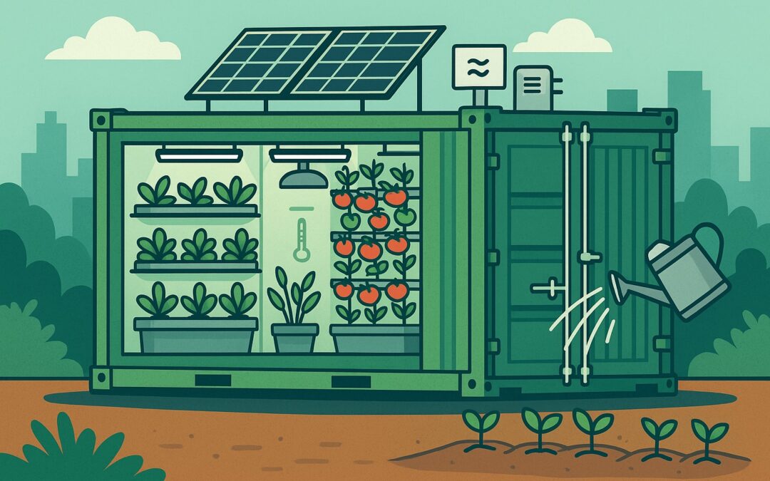 Cómo adaptar contenedores marítimos para proyectos agrícolas urbanos